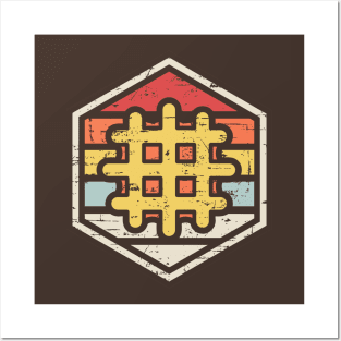 Retro Badge Waffle Posters and Art